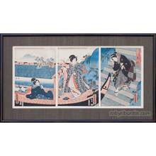 Japanese Print "Hazy Spring Day" by Utagawa Kunisada, 歌川国貞 (Utagawa Kunisada)