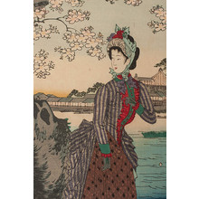 Toyohara Chikanobu, 豊原周延 (Toyohara Chikanobu)による浮世絵「Flower Viewing」