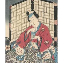 Utagawa Kunisada II: Tale of Genji, Chapter 32 - Robyn Buntin of Honolulu