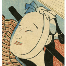 Utagawa Kunisada: Kabuki Actor with Fan - Robyn Buntin of Honolulu