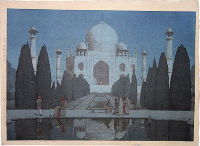 Yoshida Hiroshi: The Taj Mahal at Night No. 6 - Scholten Japanese Art