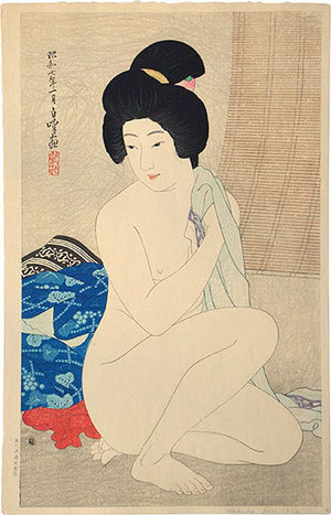 Hirano Hakuho: After the Bath (Yuagari) - Scholten Japanese Art