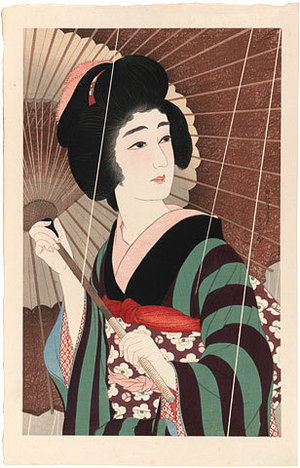 Torii Kotondo: Rain (Ame) - Scholten Japanese Art