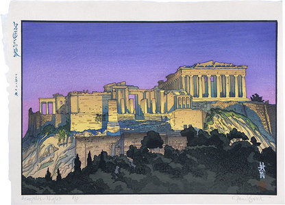 Paul Binnie: Travels with the Master: Acropolis - Night (Meishou To No Tabi: Acropolis no yoru) - Scholten Japanese Art