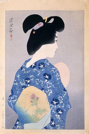 Ito Shinsui: Evening Cool (Suzumi) - Scholten Japanese Art
