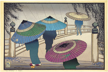 Lilian May Miller: Rain Blossoms - Scholten Japanese Art
