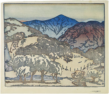 Anders Gustave Aldrin: California Hills - darker palette - Scholten Japanese Art