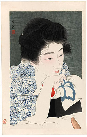 鳥居言人: Morning Hair (Asanegami) - Scholten Japanese Art