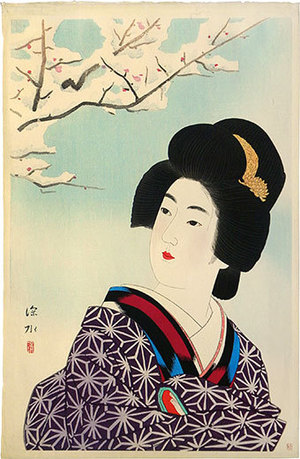 Ito Shinsui: Morning After Snow (Yuki no Asa) - Scholten Japanese Art