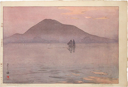 吉田博: The Inland Sea Series: Evening After Rain (Seto uchi kaishu: Setonaikai shu: Ugo no yu) - Scholten Japanese Art