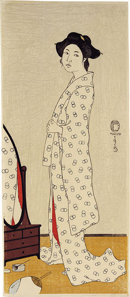 Friedrich Capelari: Woman Before a Mirror - Scholten Japanese Art