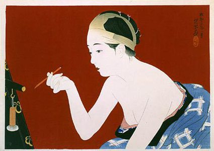 Ito Shinsui: Eyebrow Pencil (Mayuzumi) - Scholten Japanese Art