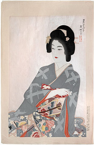 Jinbo Tomoyo: Prints by Jinbo Tomoyo, 2nd Series: Fragrance (Jinbo Tomoyo Hangashu, Dai-Nishu: Bikun) - Scholten Japanese Art