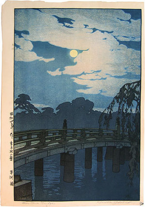 Yoshida Hiroshi: Twelve Scenes of Tokyo: Hirakawa Bridge (Tokyo juni dai: Hirakawa bashi) - Scholten Japanese Art