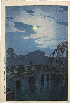 吉田博: Twelve Scenes of Tokyo: Hirakawa Bridge (Tokyo juni dai: Hirakawa bashi) - Scholten Japanese Art