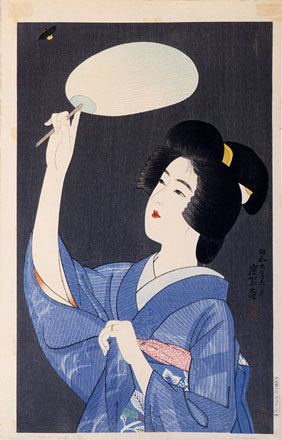 Ito Shinsui: The Second Series of Modern Beauties: Firefly (Gendai bijinshu dai-nishu: Hotaru) - Scholten Japanese Art