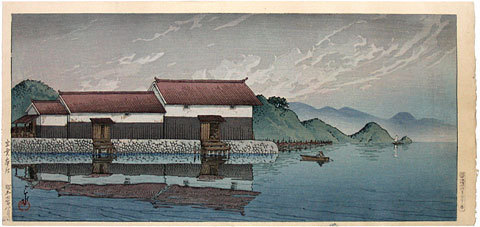 川瀬巴水: Honjo in Izumo Province (Izumo Honjo) - Scholten Japanese Art