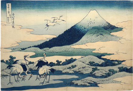 葛飾北斎: Thirty-Six Views of Mt. Fuji: Umezawa Hamlet-fields in Sagami Province (Fugaku sanju-rokkei: Fugaku Sanju-rokkei: Soshu Umezawa hidari [zai]) - Scholten Japanese Art
