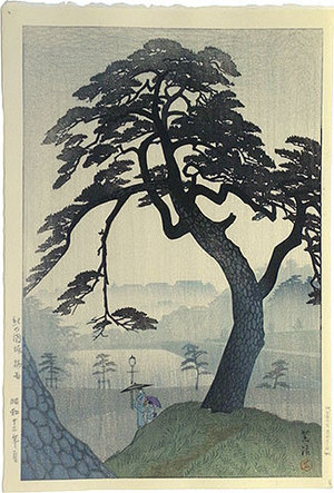 Kasamatsu Shiro: Kinokunizaka in the Rainy Season - Scholten Japanese Art