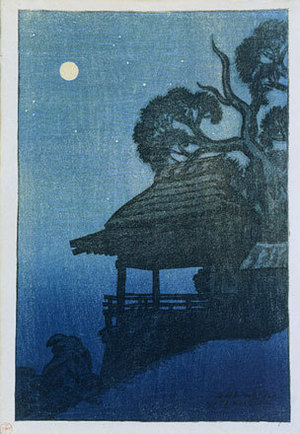 Ito Shinsui: Eight Views of Omi: Ishiyamadera (Omi hakkei no uchi: Ishiyamadera) - Scholten Japanese Art