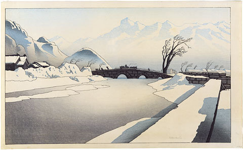 Pieter Irwin Brown: Bridge Over River at Jehol, Manchuria - Scholten Japanese Art