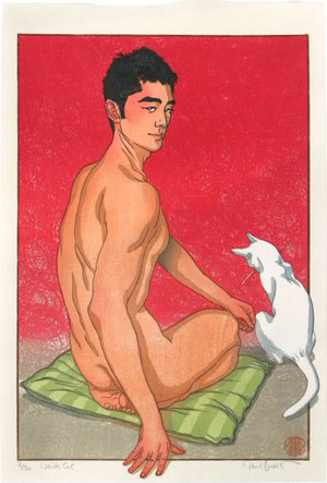 Paul Binnie: White Cat - Scholten Japanese Art
