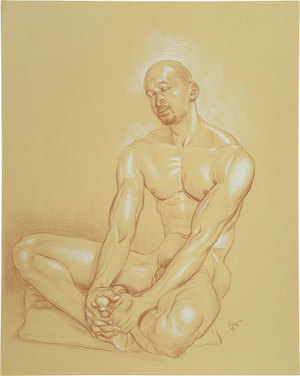 Paul Binnie: Male Nude Study (Nap) ((Hirune)) - Scholten Japanese Art