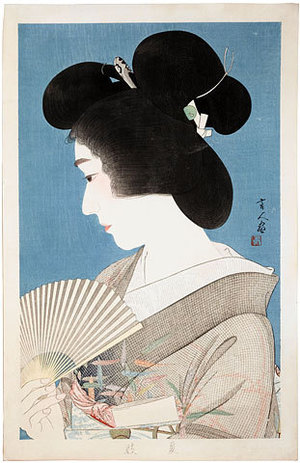 Torii Kotondo: Summer Geisha (Natsuko) - Scholten Japanese Art