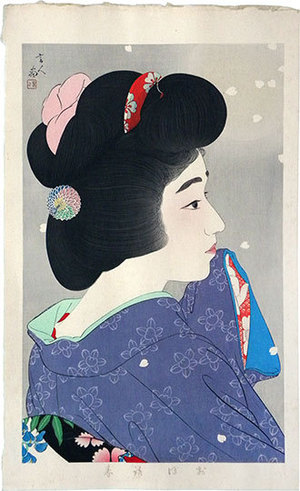 Torii Kotondo: Hazy Moon in the Spring (Oboroharu) - Scholten Japanese Art