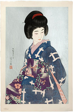 鳥居言人: Sash (Obi) - Scholten Japanese Art