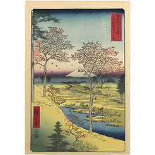 Utagawa Hiroshige: Thirty-Six Views of Mt. Fuji: The Hill at Meguro (Fuji Sanjurokkei: Meguro) - Scholten Japanese Art