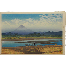 川瀬巴水: Selection of Views of the Tokaido: Banyu River (Tokaido fukei senshu: Banyugawa) - Scholten Japanese Art