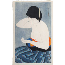 伊東深水: Twelve Images of Modern Beauties: Make-up (Shin bijin junisugata: Kesho) - Scholten Japanese Art