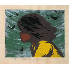 Nakayama Tadashi: Girl in the Wind - Scholten Japanese Art