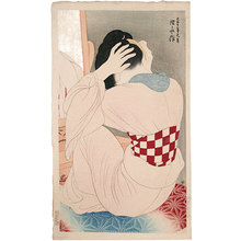 伊東深水: Woman Wearing an Under-Sash (Datemaki no Onna) - Scholten Japanese Art