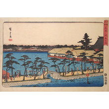 Utagawa Hiroshige: Famous Places of the Eastern Capital: Shinobazu Pond at Benten Shrine (Toto Meisho: Shinobazu no Ike Benten Yashiro) - Scholten Japanese Art