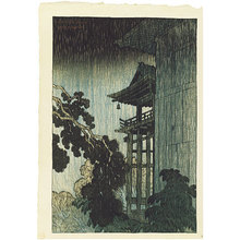 伊東深水: Eight Views of Omi: Miidera (Omi hakkei no uchi: Miidera) - Scholten Japanese Art