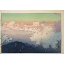 Japanese Print "The Southern Japan Alps Series: Above the Clouds (Nihon Minami Alps Shu: Unn Pyou)" by Yoshida Hiroshi, 吉田博 (Yoshida Hiroshi)