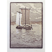 Richmond Irwin Kelsey: untitled (Two Sailboats) - Scholten Japanese Art