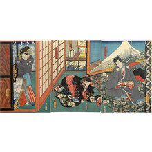 Utagawa Kunisada: Jiraiya with kiseru - Scholten Japanese Art