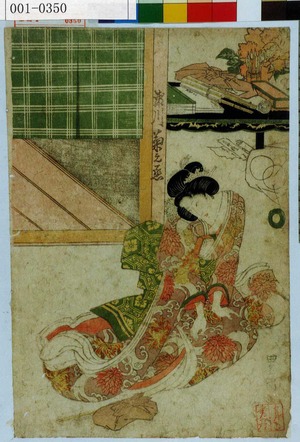 Utagawa Toyokuni I: 「瀬川 菊之丞」 - Waseda University Theatre Museum