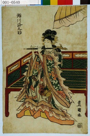 Utagawa Toyokuni I: 「瀬川路之助」 - Waseda University Theatre Museum