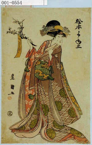 Utagawa Toyokuni I: 「松本よね三」 - Waseda University Theatre Museum