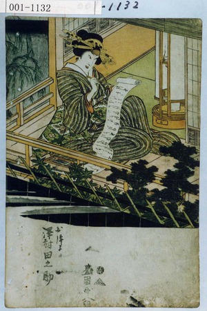 Utagawa Toyokuni I: 「おつま 沢村田之助」 - Waseda University Theatre Museum