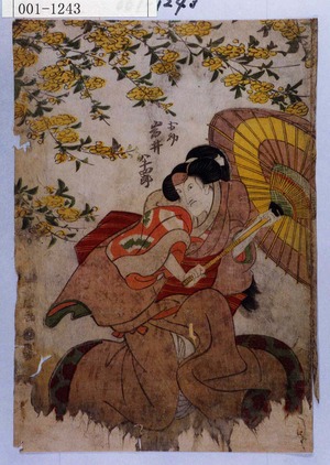 Utagawa Toyokuni I: 「お初 岩井半四郎」 - Waseda University Theatre Museum