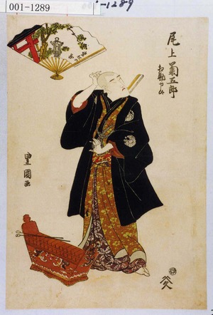 Utagawa Toyokuni I: 「尾上菊五郎 相勤申候」「変化の図」 - Waseda University Theatre Museum