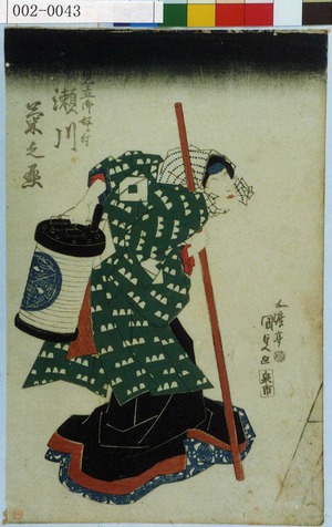 Japanese Print "「見立御好ニ付 瀬川菊之丞」" by Utagawa Kunisada, 歌川国貞 (国貞〈1〉)