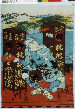 Utagawa Kunisada: 「寺岡平右衛門 中村歌右衛門」 - Waseda University Theatre Museum