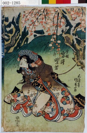 Utagawa Kunisada: 「雪姫 岩井紫若」 - Waseda University Theatre Museum