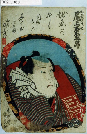 Utagawa Kunisada: 「お祭り佐七 尾上菊五郎」 - Waseda University Theatre Museum